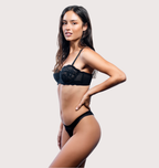 Thong With Diamond Lace